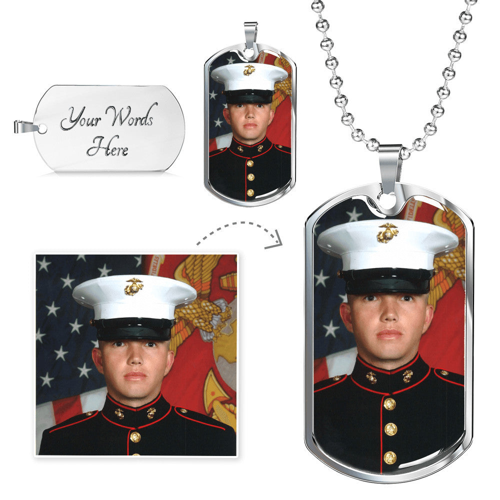 Engravable Dog Tag Necklace