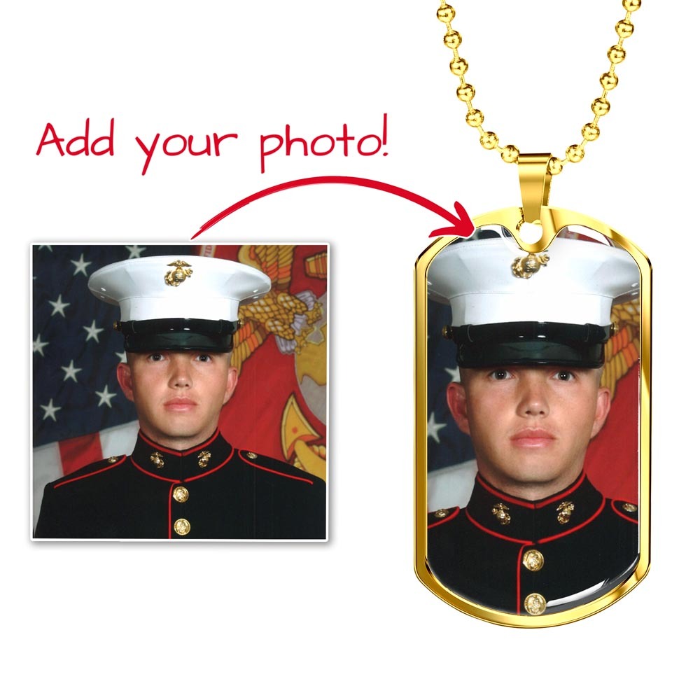Engravable Dog Tag Necklace