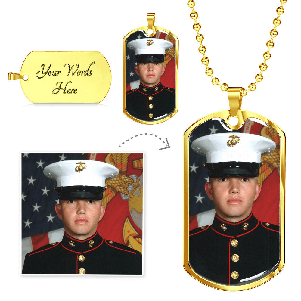 Engravable Dog Tag Necklace